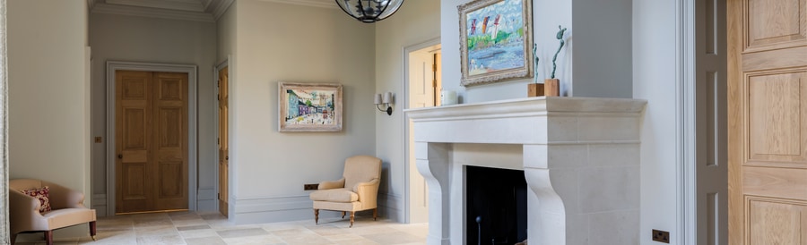 Ca' Pietra Cote Bourgogne limestone tiles in an Essex bathroom