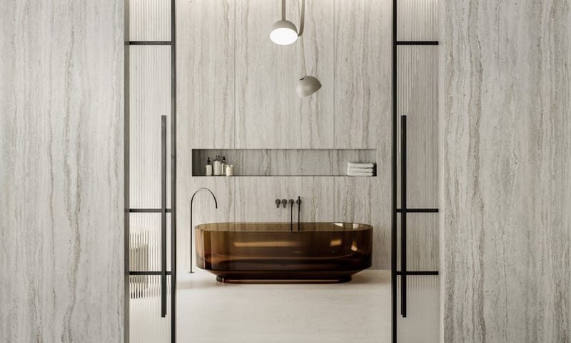Cosentino bathroom surfaces styled for an Essex luxury interior
