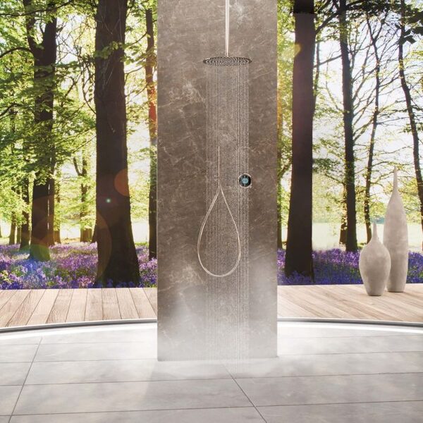 Elisa Intuition smart shower system in modern bathroom setting