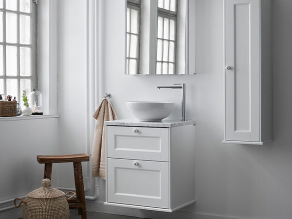 Miller from Sweden mirror cabinet storage in an Essex bathroom