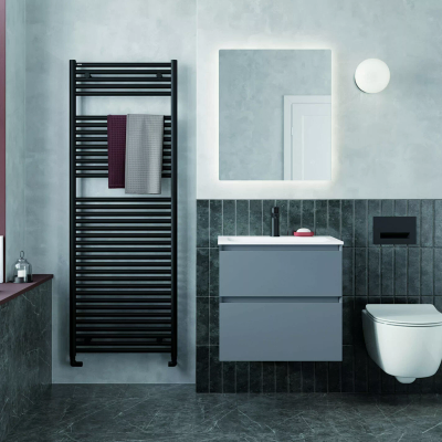 Tissino Giorgio Lux shower tray with frameless walk-in enclosure - contemporary bathroom design at Bowmans in Essex