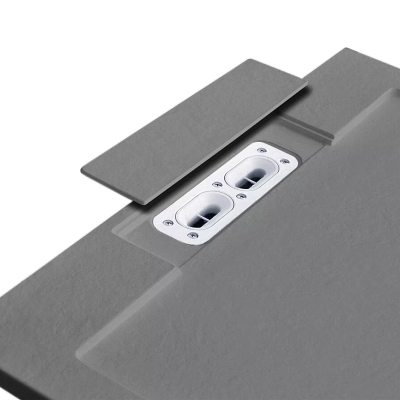 Tissino frameless walk-in shower enclosure with 8mm toughened glass - contemporary design at Bowmans Essex