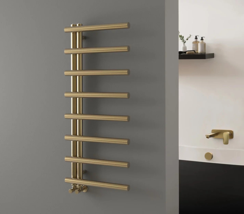 Vogue UK Luss radiator in brushed finish for Essex bathrooms