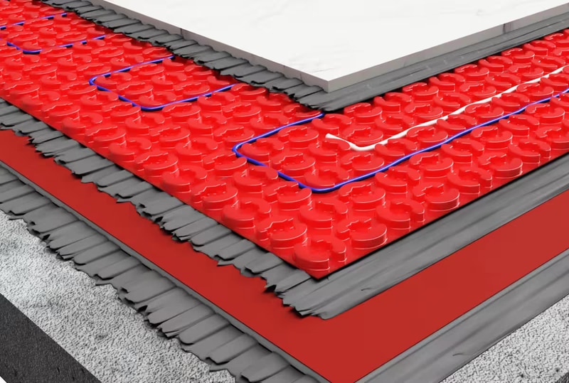 Warmup insulation boards and system build-up planning for Essex bathrooms