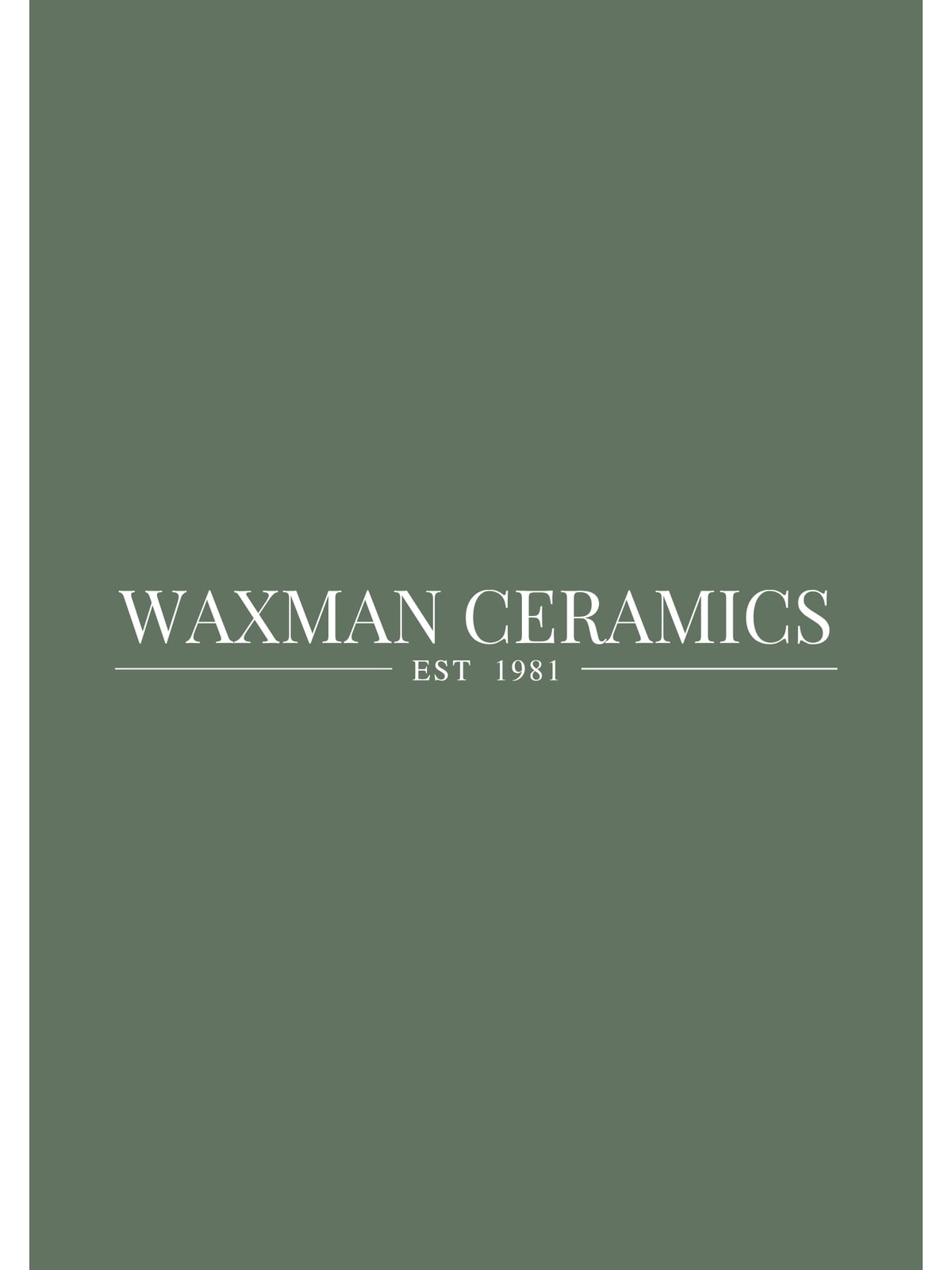 Waxman Ceramics brochure cover