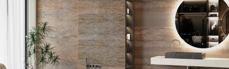 Waxman Ceramics newsletter tiles in a luxury Essex bathroom