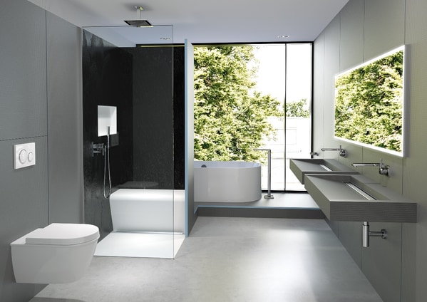 Wedi Sanoasa washbasin setting in an Essex bathroom