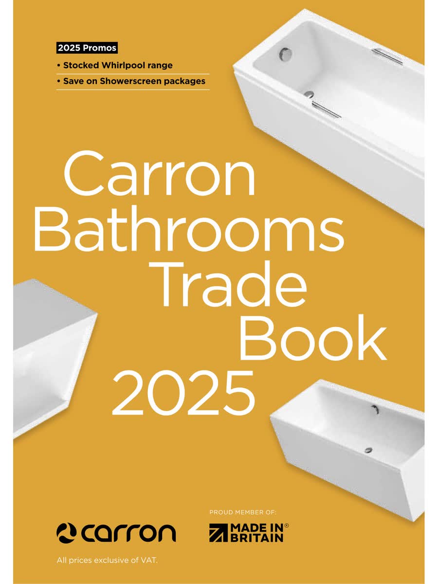 Carron Tradebook Winter 2025 brochure cover