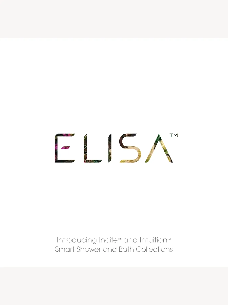 Elisa smart showering brochure cover