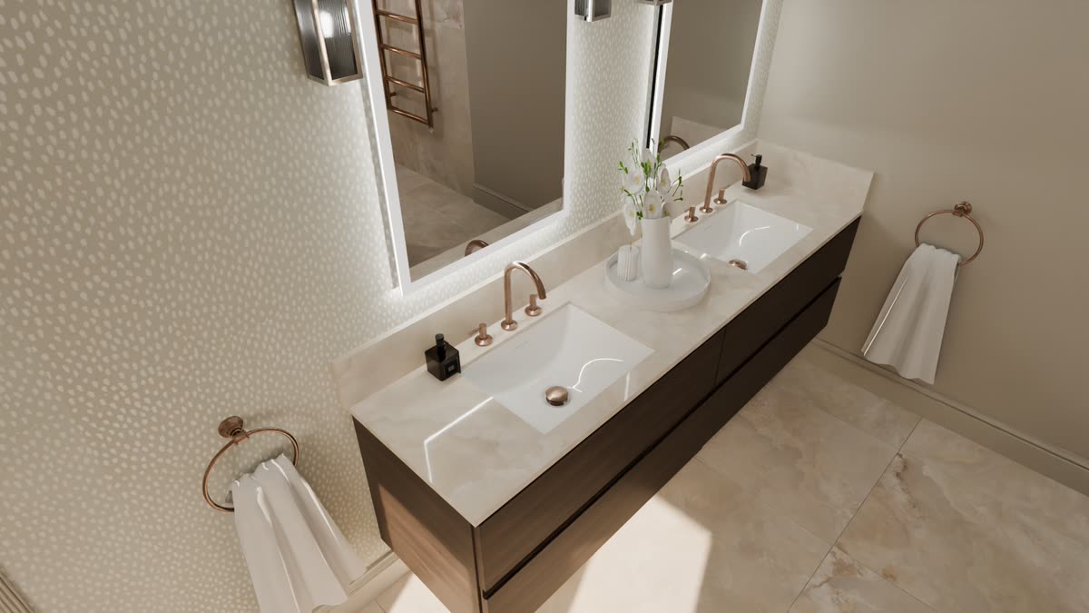 3D bathroom design render — Bowmans project 08