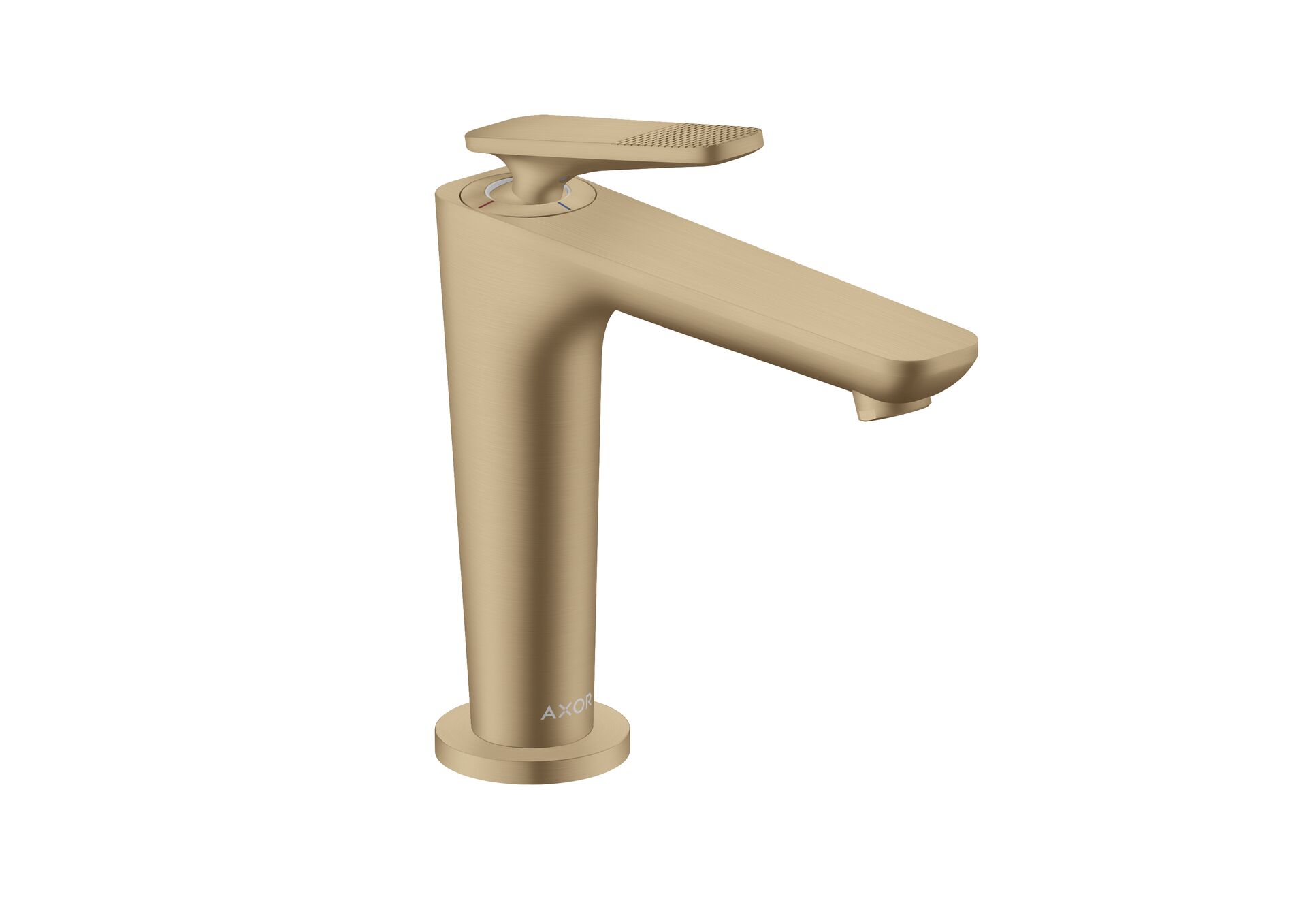 AXOR Citterio C 125 basin mixer with cubic-cut handle in Brushed Bronze