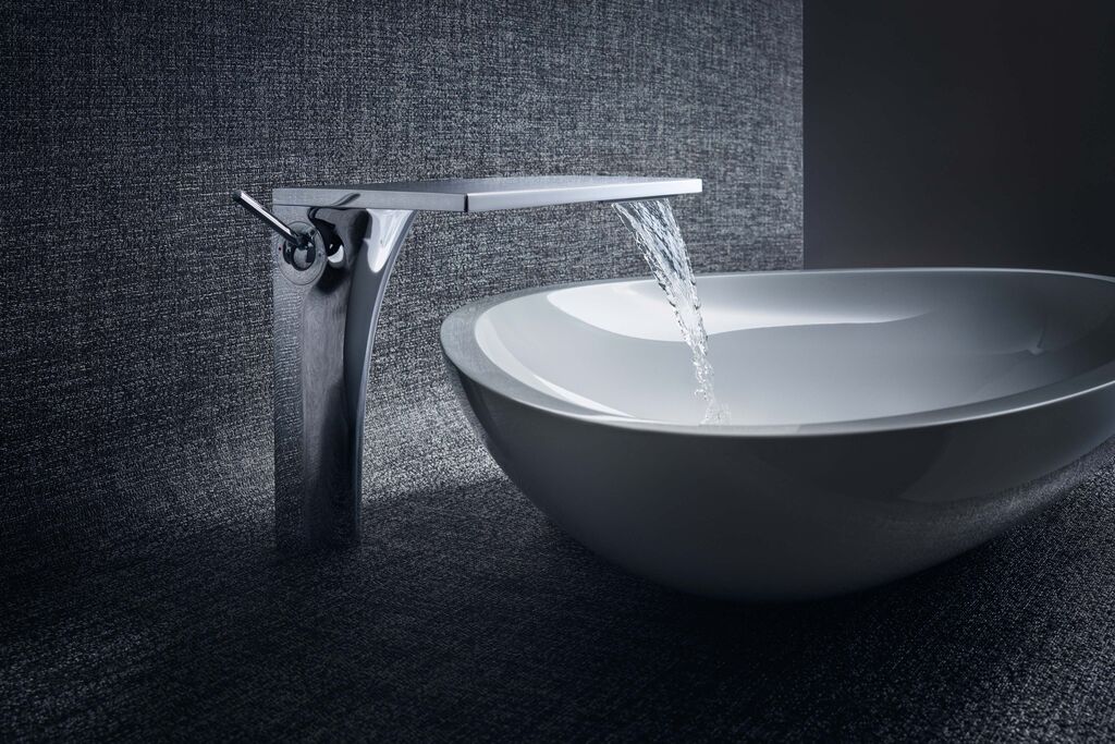 AXOR Massaud: waterfall taps and finishes