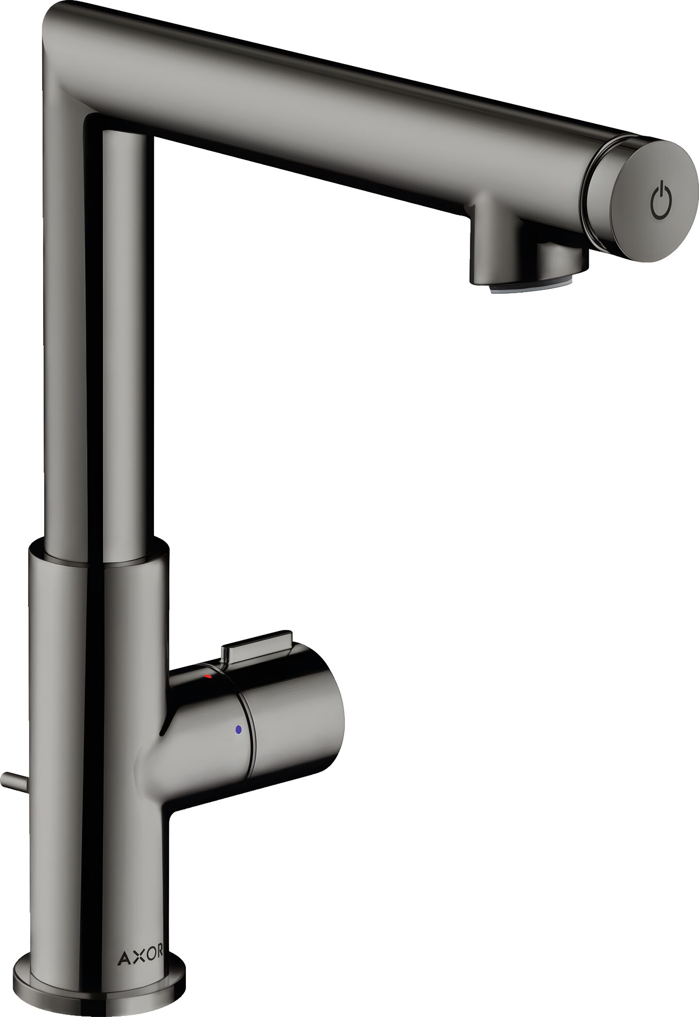 AXOR Uno Select 220 basin mixer in Polished Black Chrome