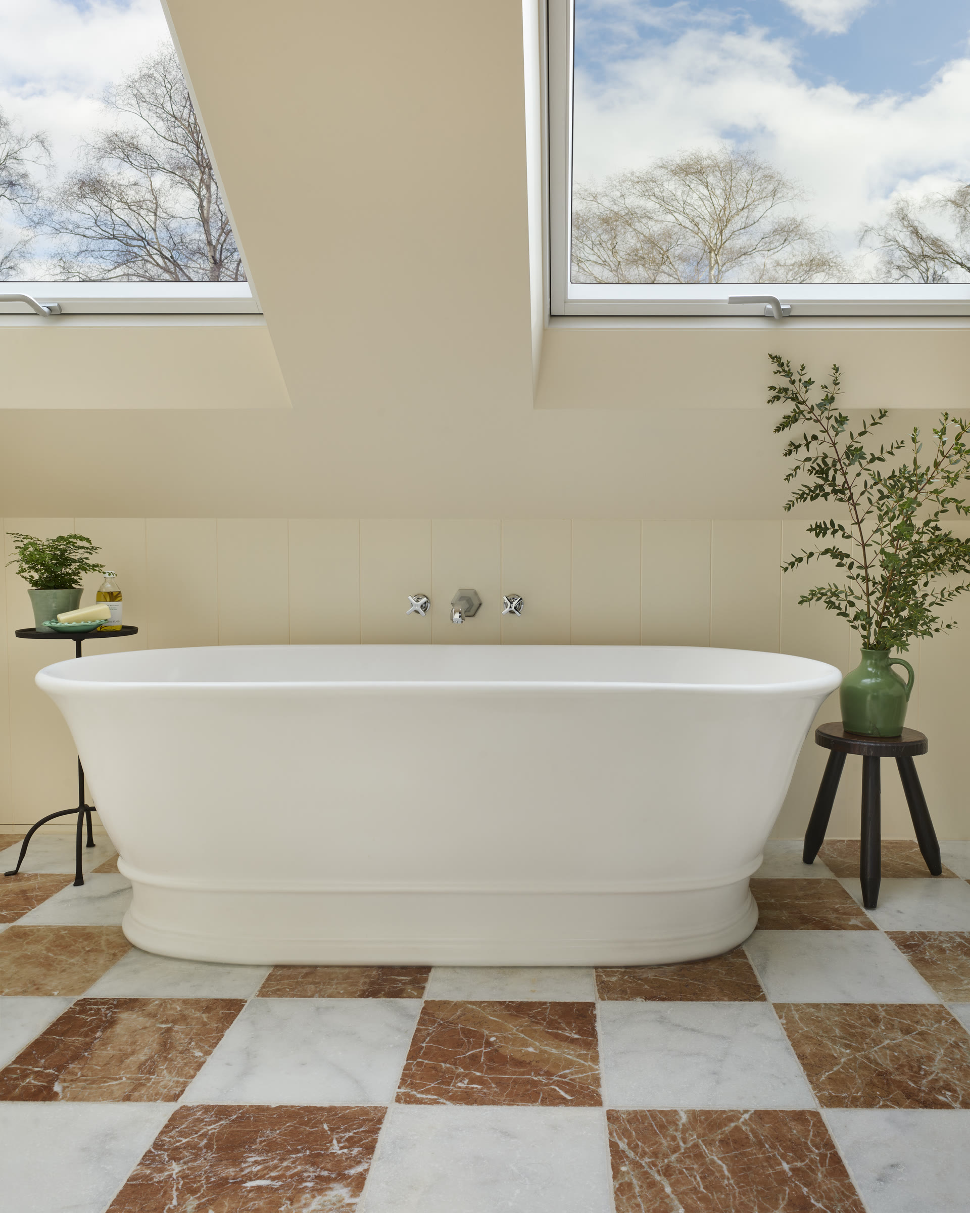 Family bathroom with BC Designs bath — the fixture UK estate agents flag when a family home has only one bathroom and no bath
