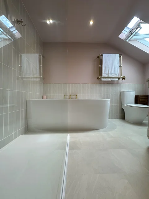 Completed luxury bathroom