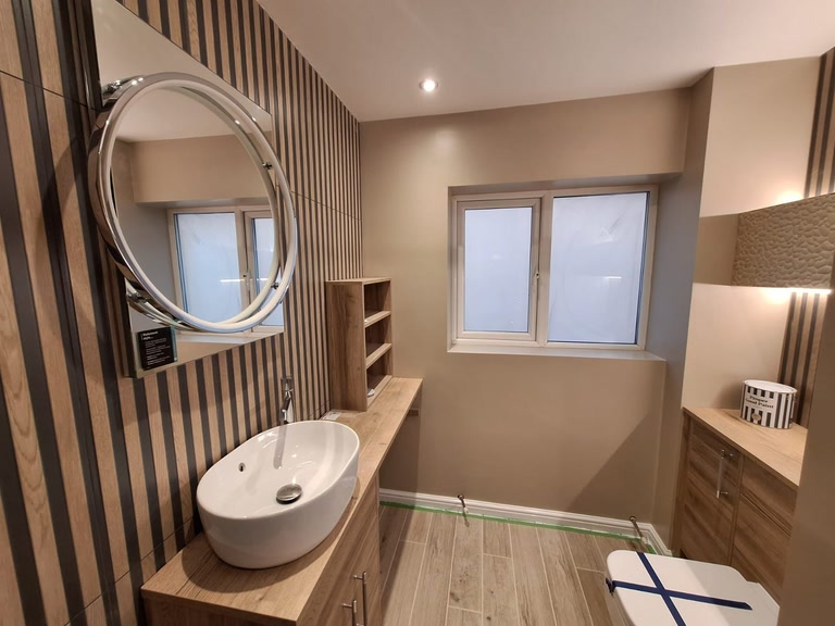 Master ensuite installation detail Benfleet SS7 Essex luxury bathroom finishes