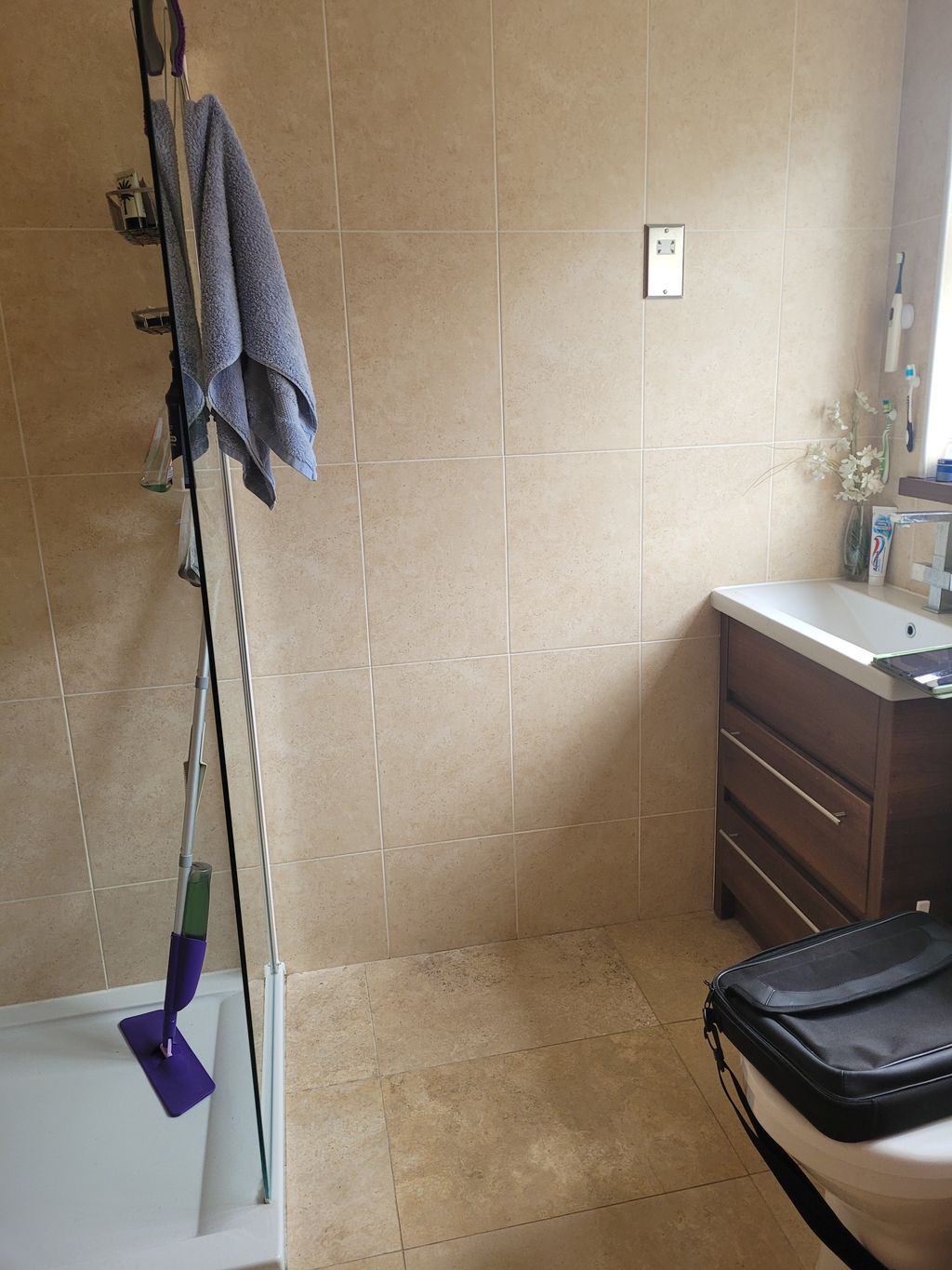 Bathroom layout before redesign in Bradwell CM77