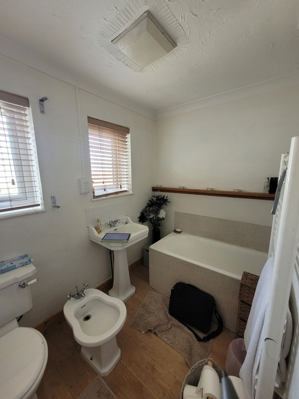 Original fittings before refurbishment in Braintree CM7 family bathroom