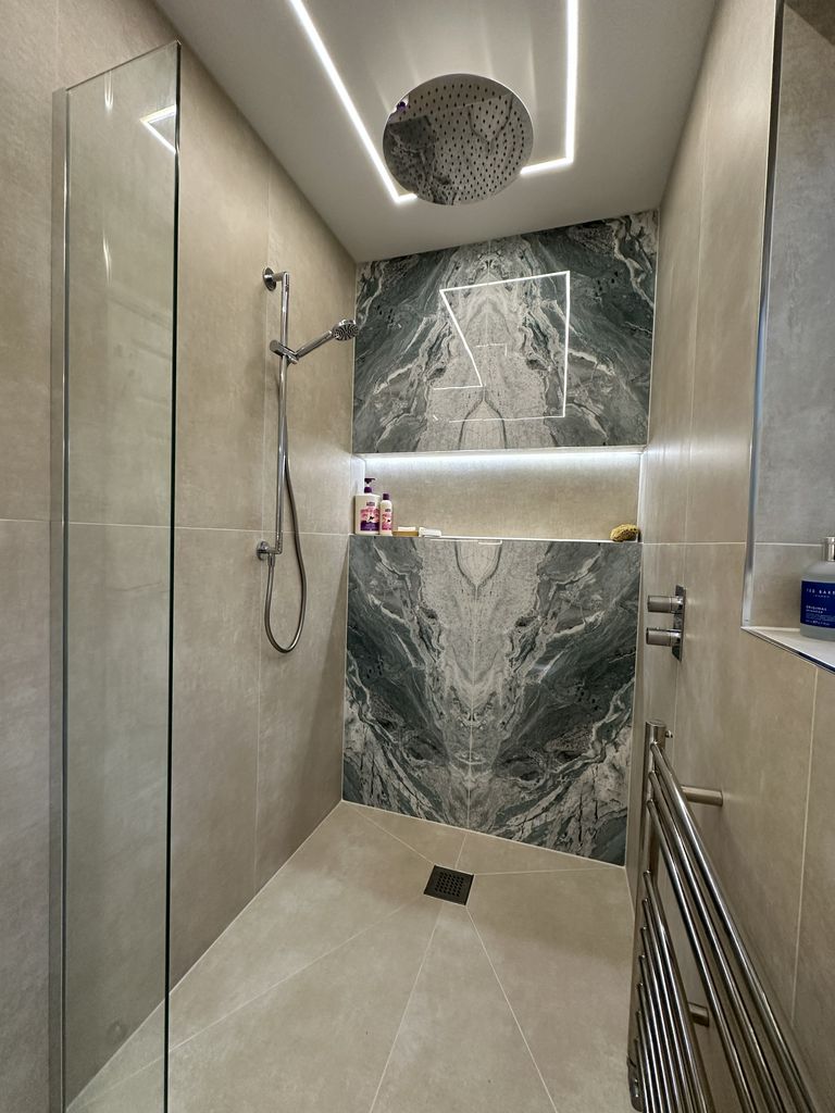 View from the wetroom shower looking back through the Braintree CM7 ensuite