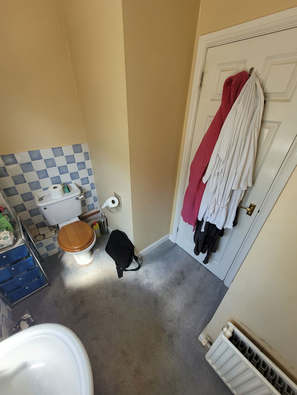 Original fixtures before wetroom renovation in Braintree CM7