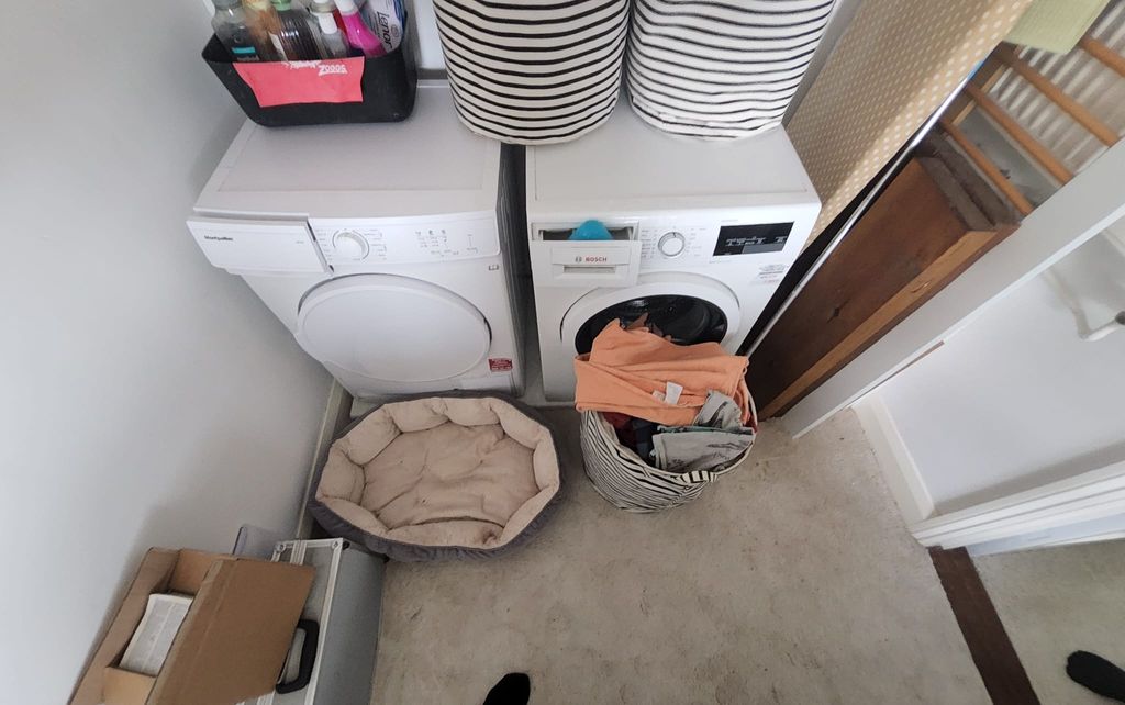 Existing WC and radiator wall before upgrade Chelmsford CM3