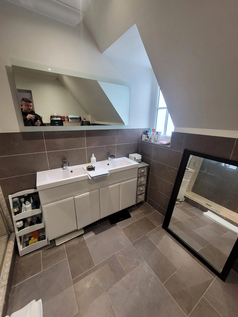 Original ensuite layout before transformation Copford Green CO6 Essex Bowman Bathrooms renovation