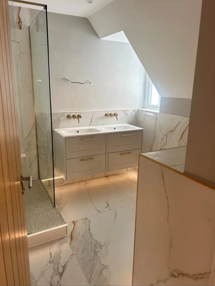 Wetroom installation Calypso Dartmoor furniture luxury ensuite Copford Green CO6 Essex Bowman Bathrooms