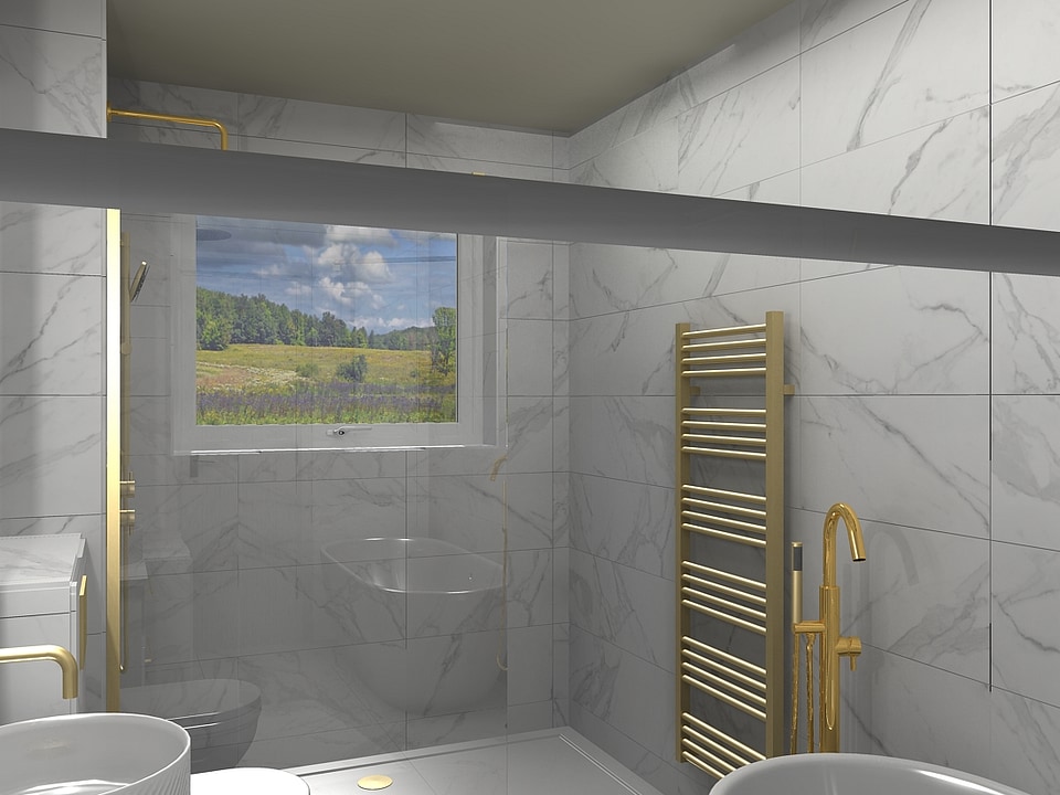 3D render alternative angle bathroom Great Baddow CM2