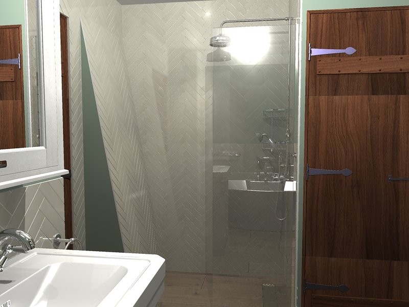 3D render tile layout Great Bardfield CM6