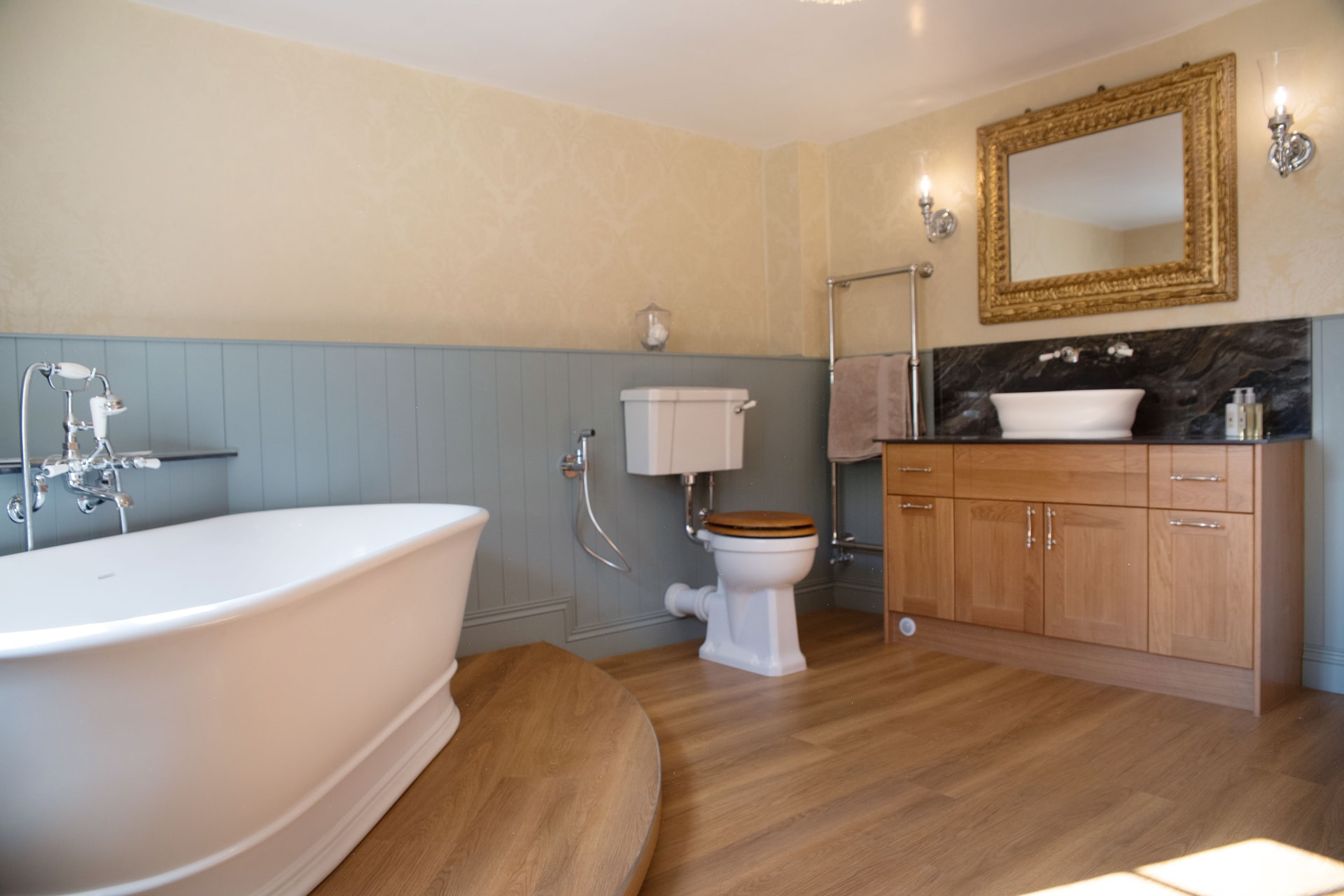 Traditional family bathroom Halstead CO9 with BC Designs bath by Bowmans