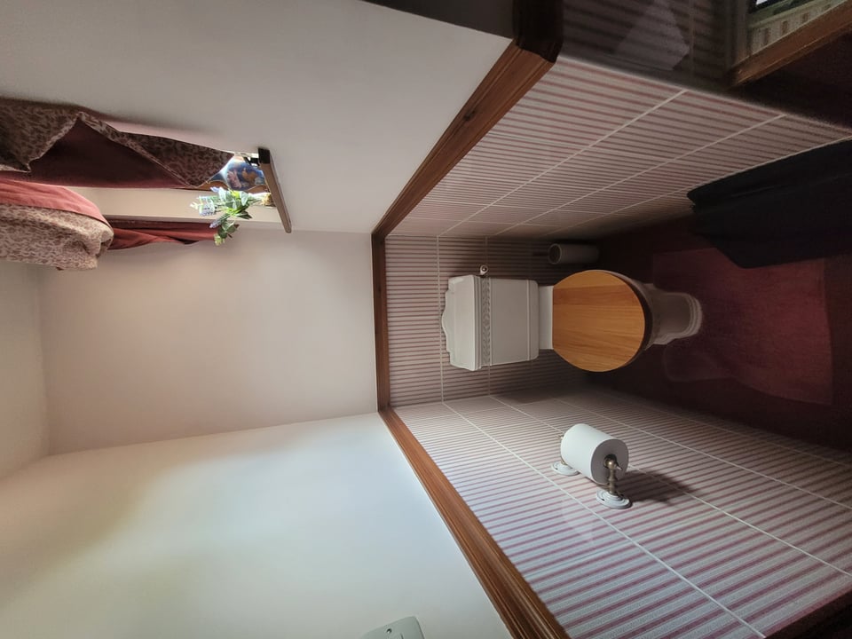 Original toilet and washbasin Hatfield Peverel CM3 before luxury cloakroom transformation