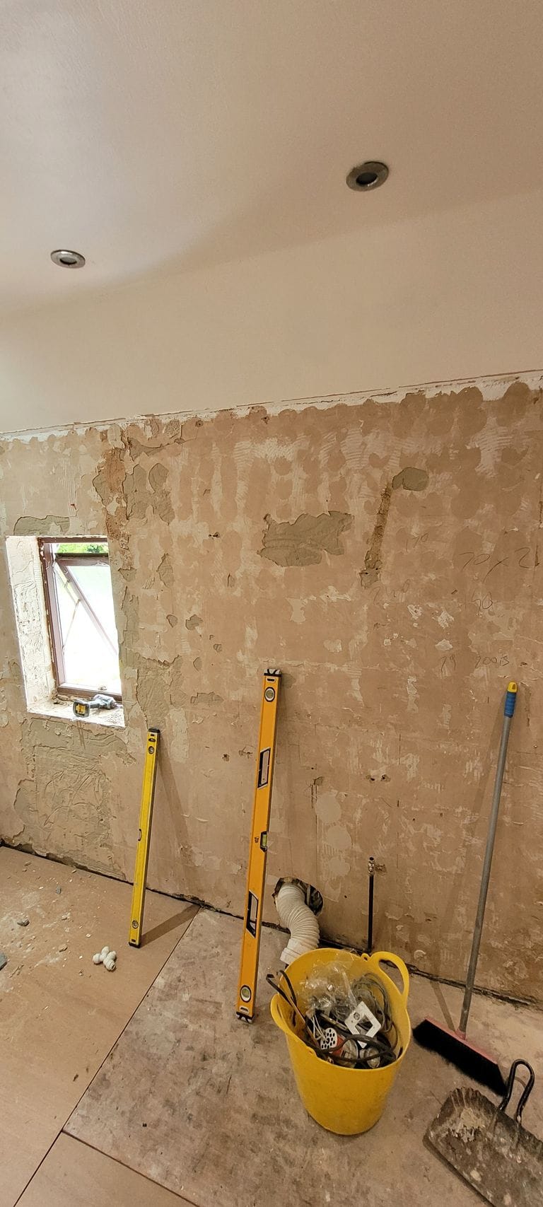 Bathroom refurbishment construction works in progress Tiptree Essex