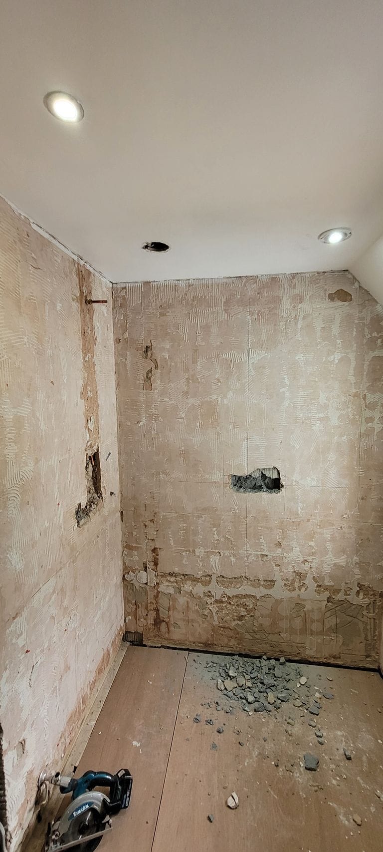 Bathroom renovation progress showing installation works Tiptree CO5 Essex