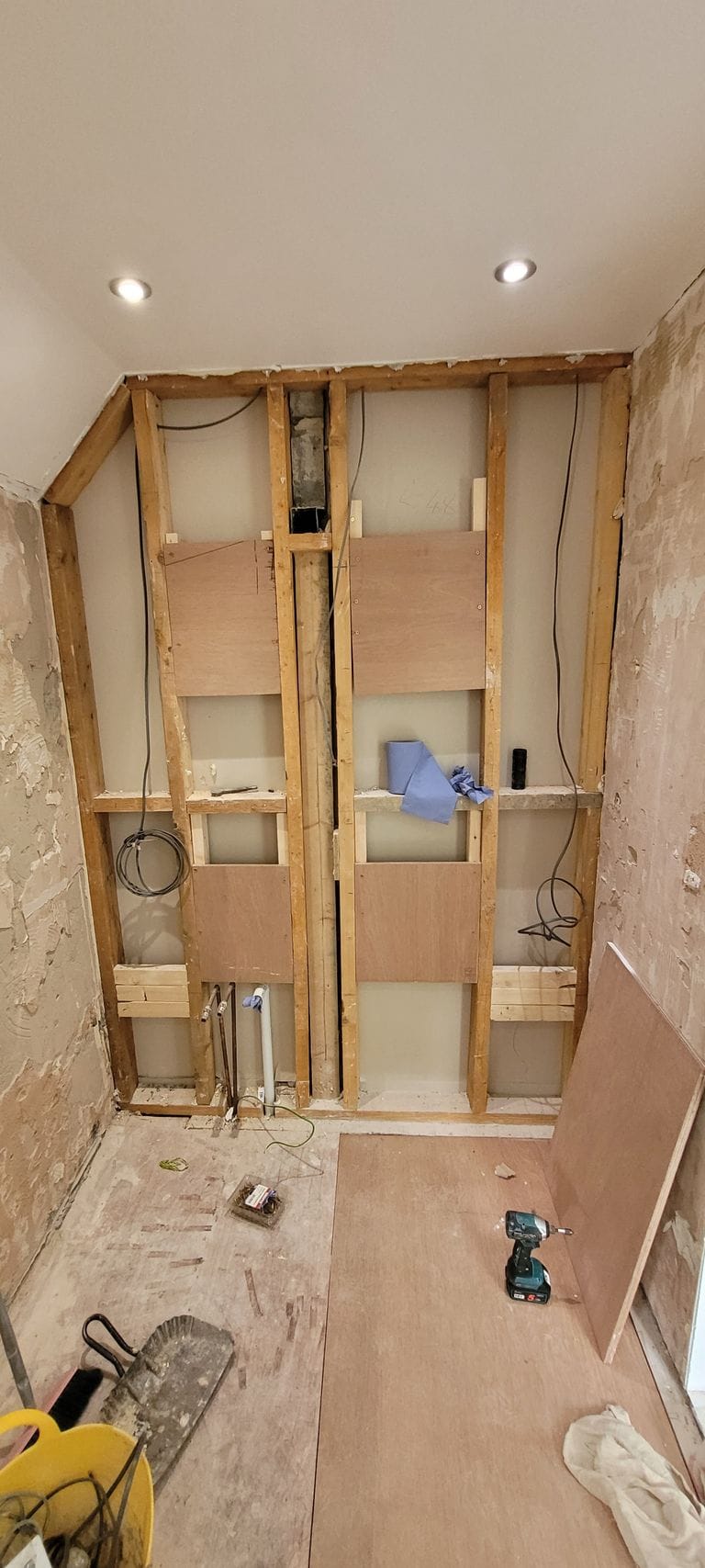 Bathroom renovation installation progress Tiptree CO5 Essex