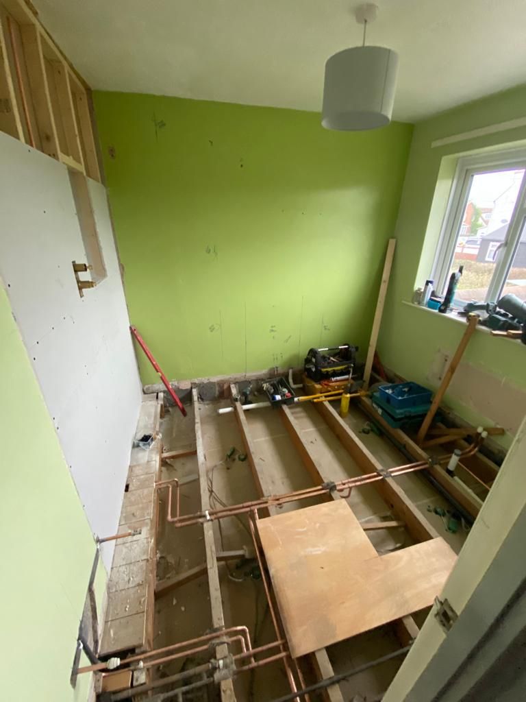 Electrical and heating work during bathroom conversion West Mersea CO5