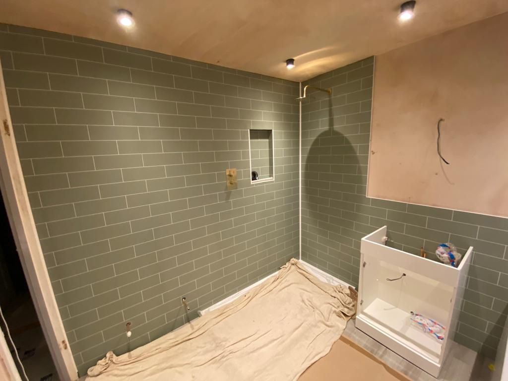 Carron bath installation in progress West Mersea CO5 bathroom renovation