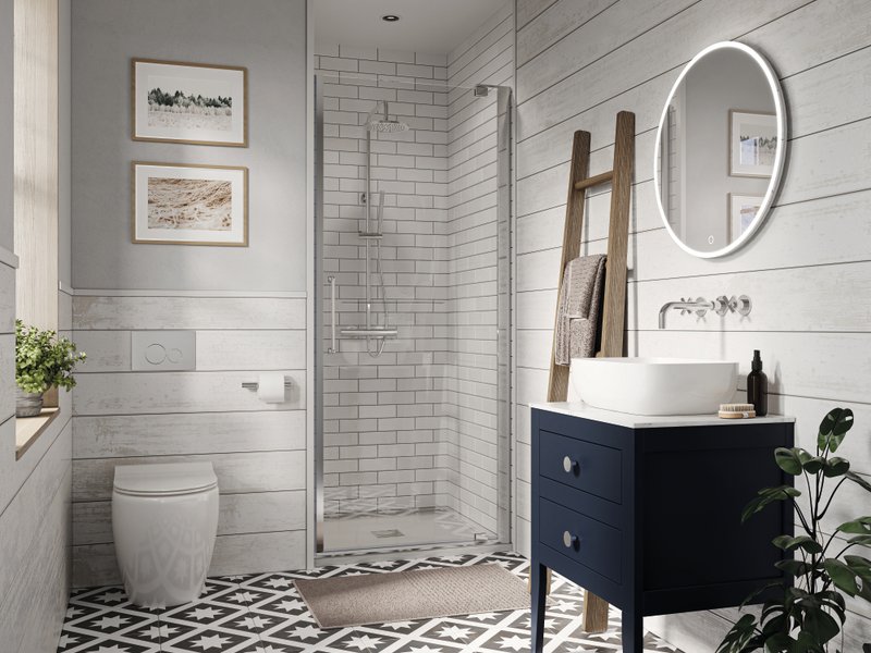 Small bathroom design with compact luxury fixtures Essex - Bowman Bathrooms