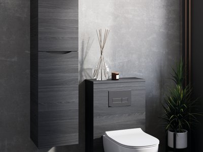 Wall-mounted storage solutions for small bathrooms Essex - Bowman Bathrooms