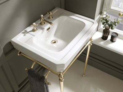 Classic basin pedestals with traditional ceramic styling Essex - Bowman Bathrooms